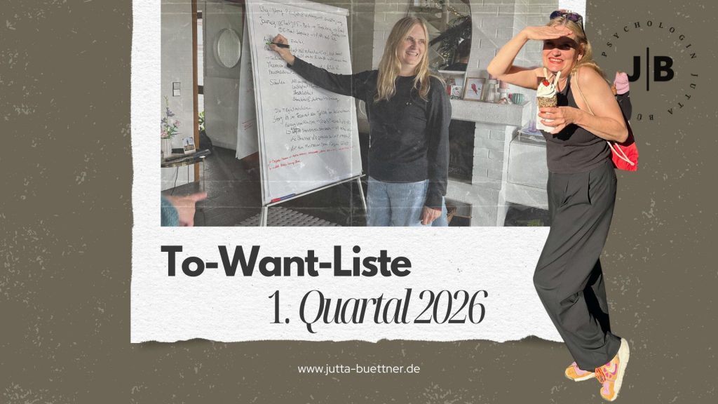 Jutta Büttner präsentiert ihre to-want-Liste