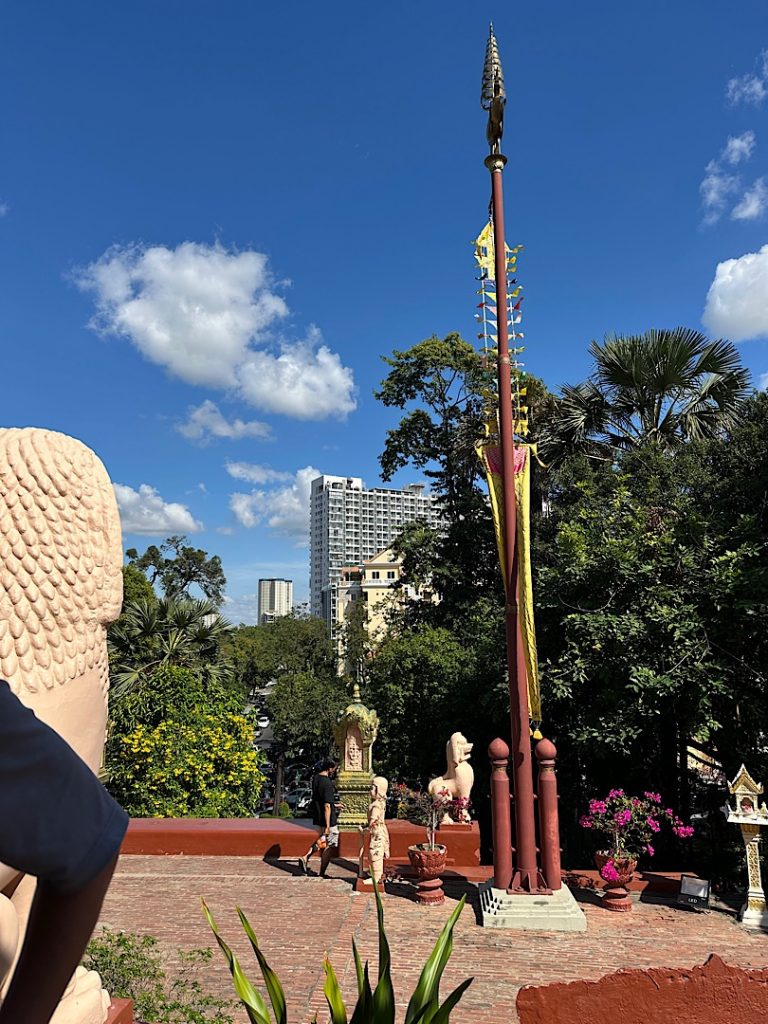 Fahnenmast in Phnom Penh, Kambodscha