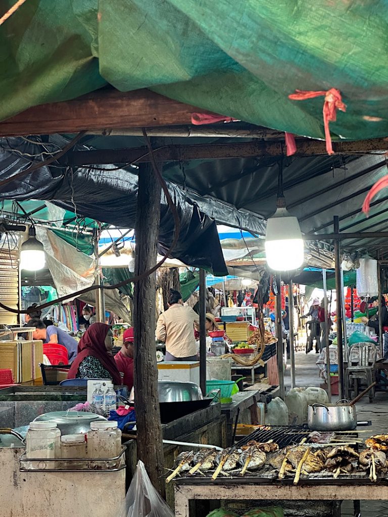 Fischmarkt in Kep, Kambodscha