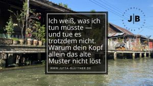 Mehr über den Artikel erfahren Ich weiß, was ich tun müsste, und tue es trotzdem nicht. Warum dein Kopf allein das alte Muster nicht löst